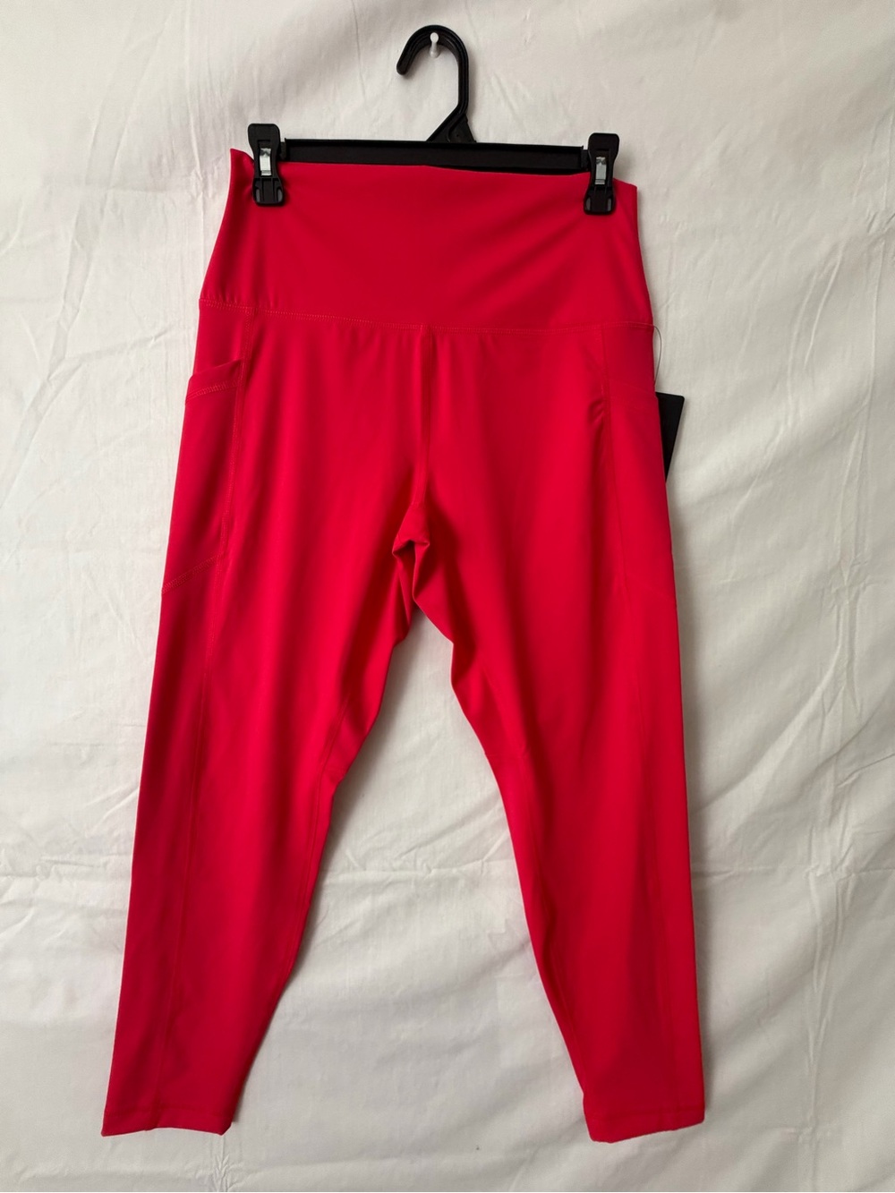 90 Degree by Reflex women’s Size L Red Nylex Ankle Tight Leggings(A684)